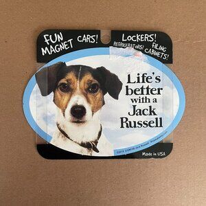 NWT Prismatix Decal Dog Life's Better with a Jack Russell Magnet Decal